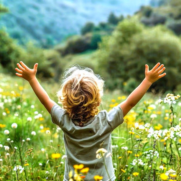 Kind-genießt-die-Natur